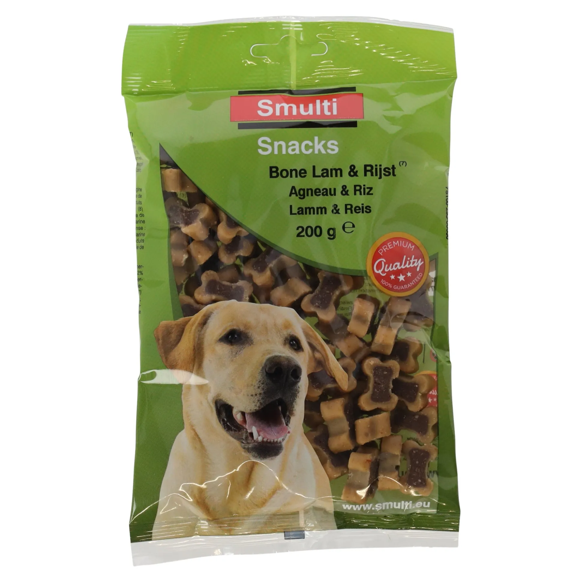 Snack bone lam + rijst 200G Smulti