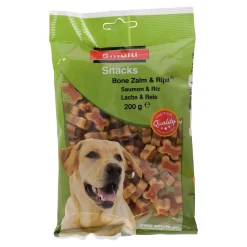 Snack bone zalm + rijst 200G Smulti