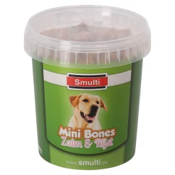 Snack bone zalm + rijst 500G Smulti