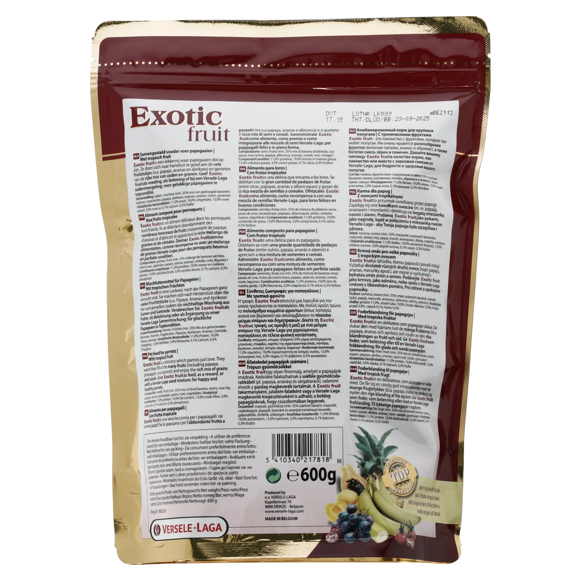 Snack exotisch fruit mix 0.6kg