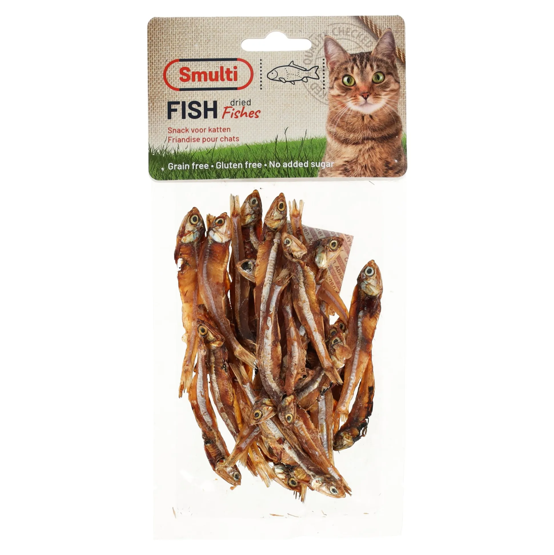 Snack K gedroogde vis 50g Smulti