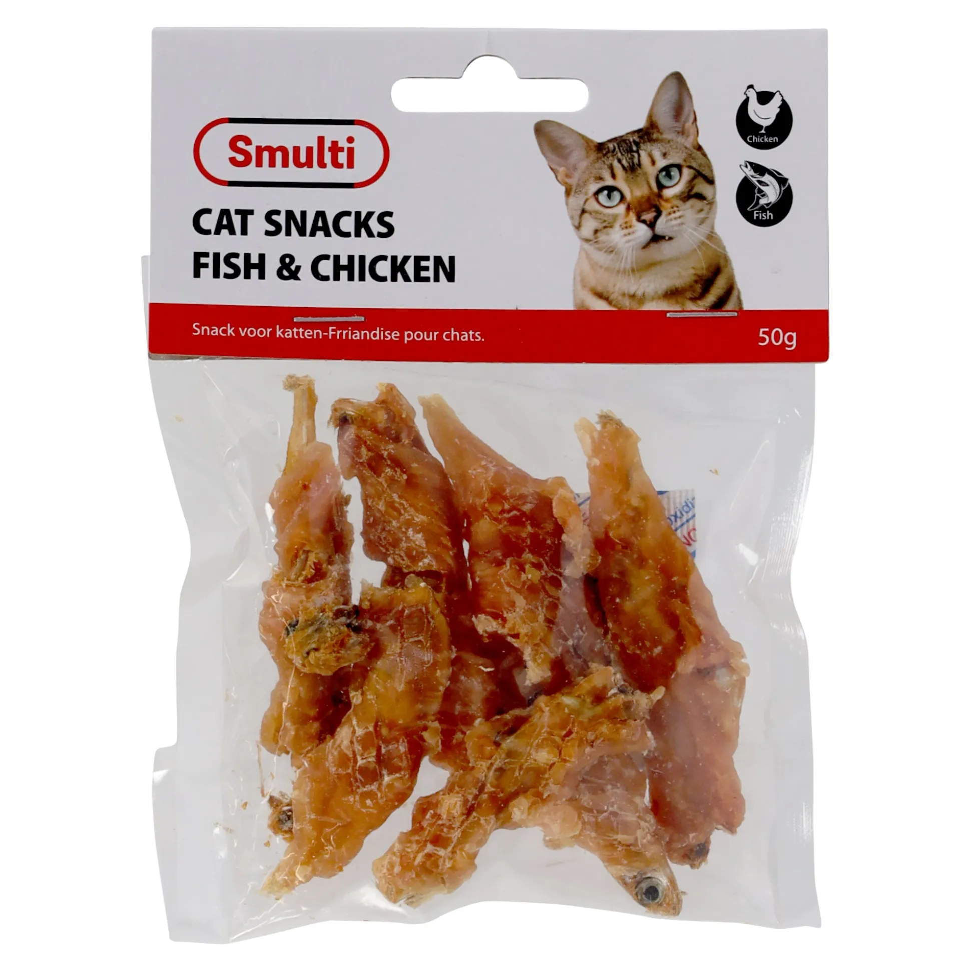 Snack kat vis+kip 50G