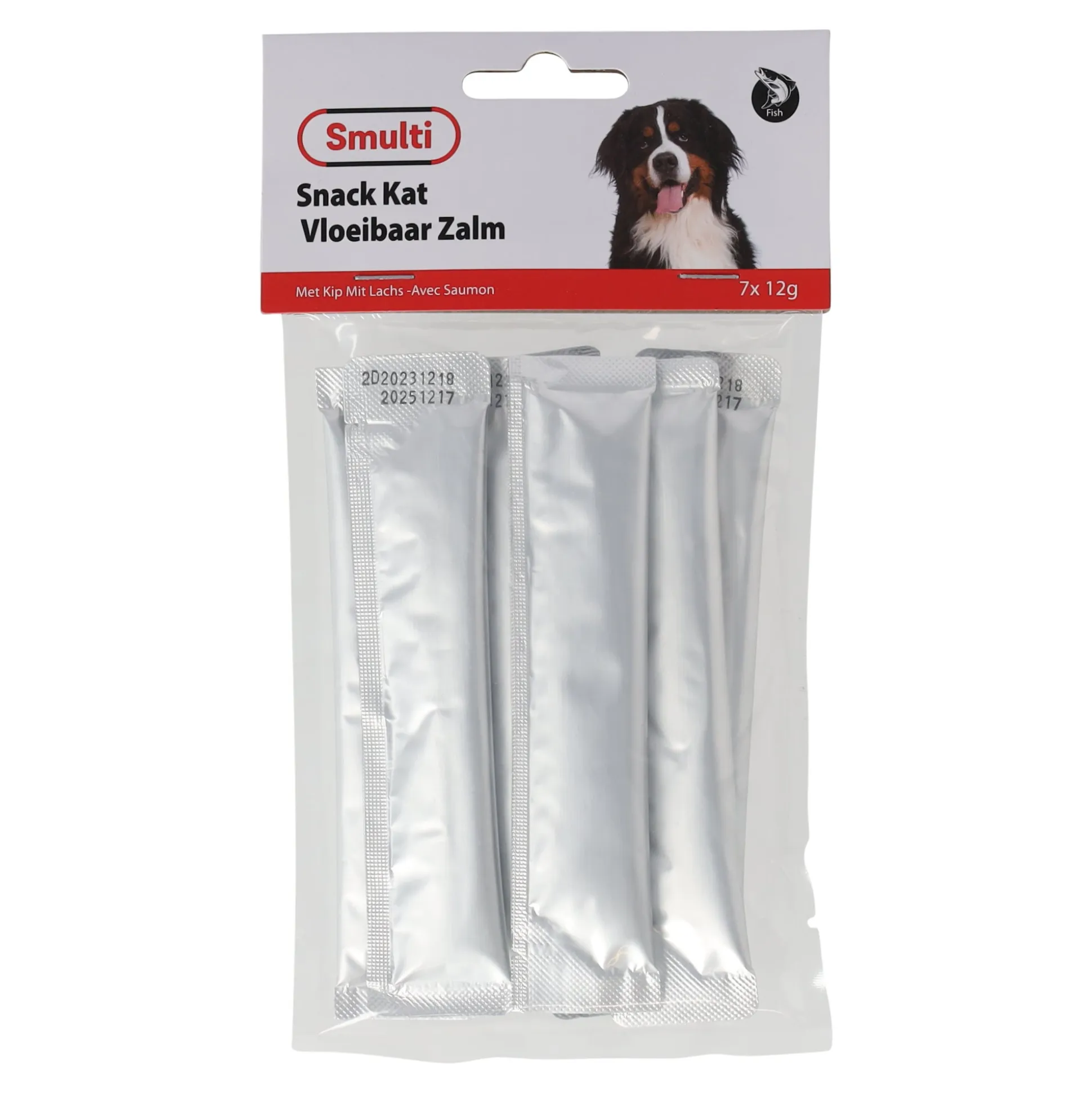 Snack kat vloeibaar zalm 7x12gr