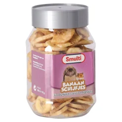 Snack knaag banaanschijfjes 148G Smulti
