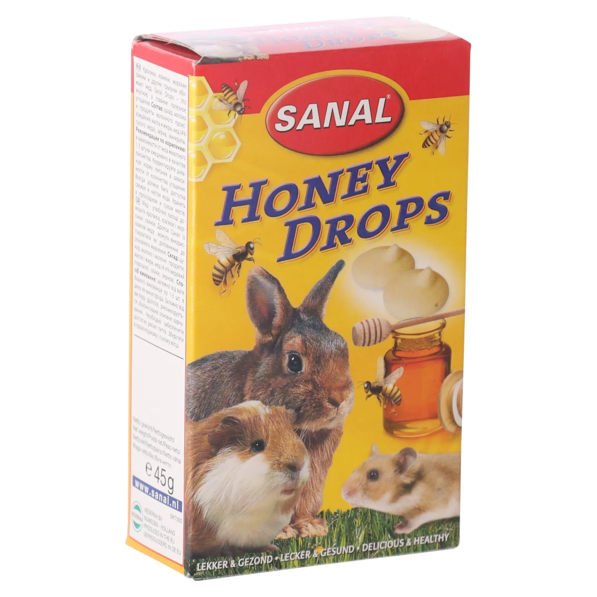 Snack knaagdier drop honey 45g