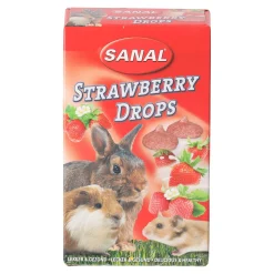 Snack knaagdier drop strawberry 45g