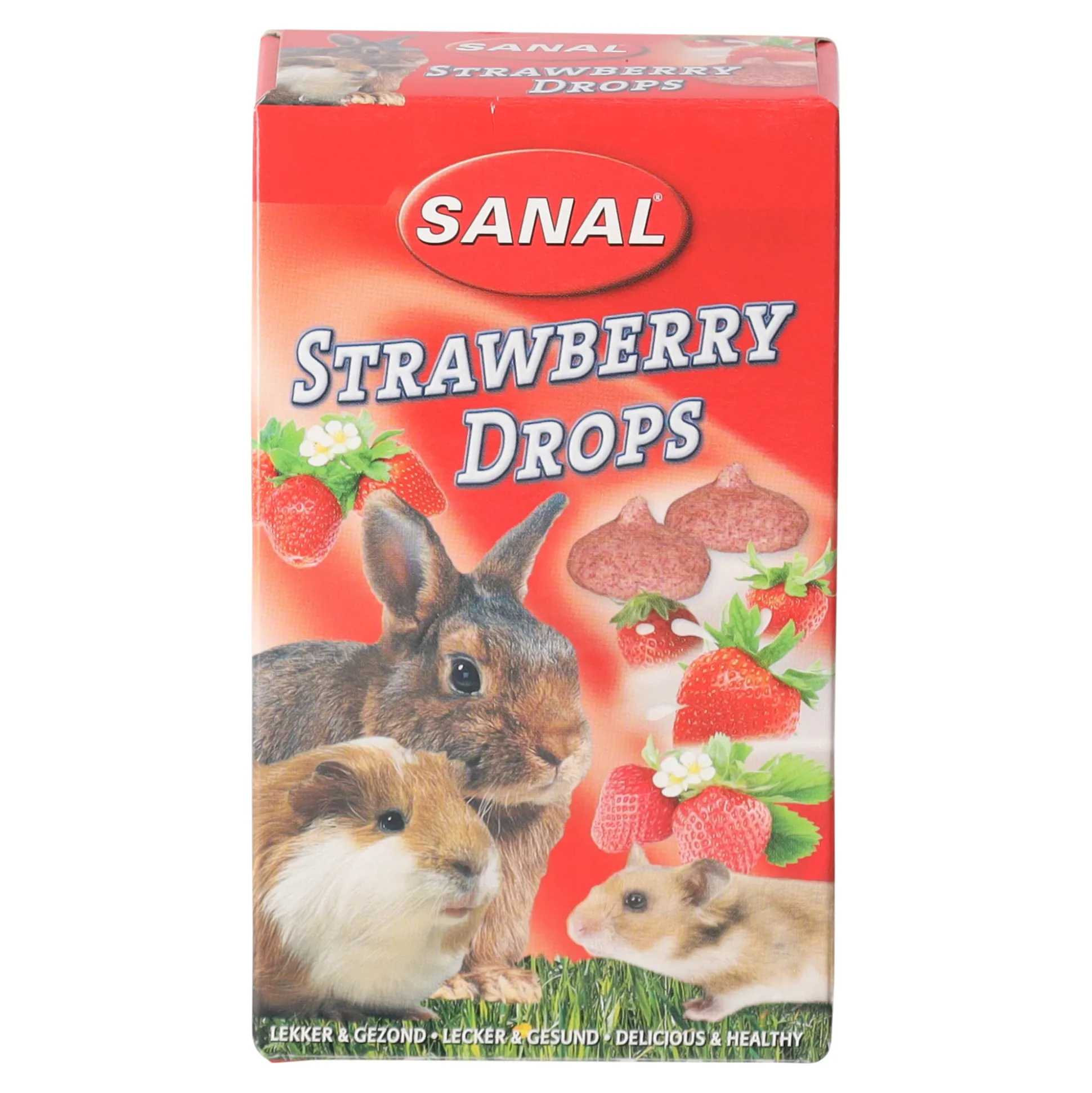 Snack knaagdier drop strawberry 45g