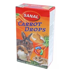 Snack knaagdier drop wortel 45g