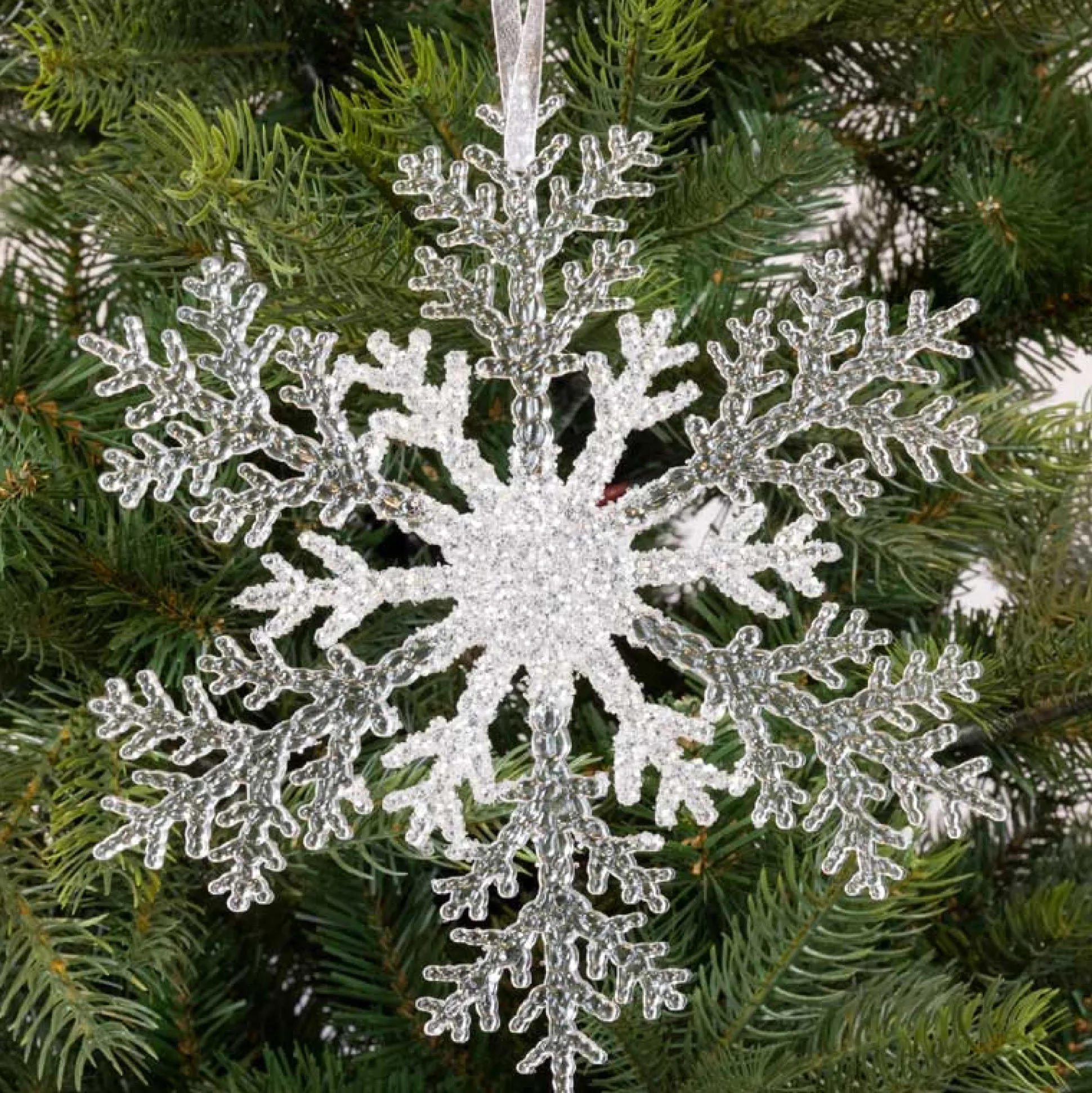 Sneeuwvlok glitter 21 cm