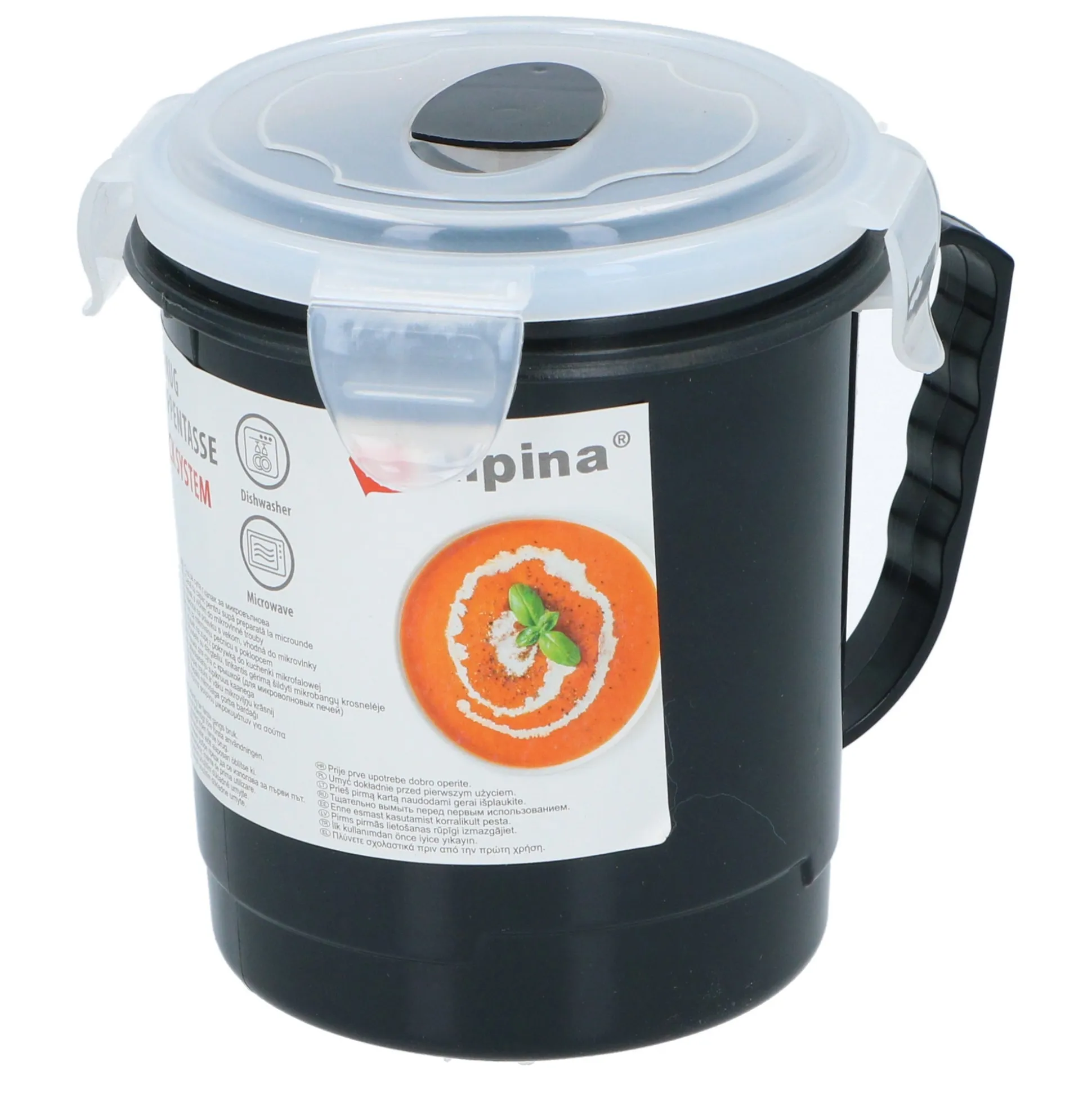 Soepbeker 600ml assorti Alpina