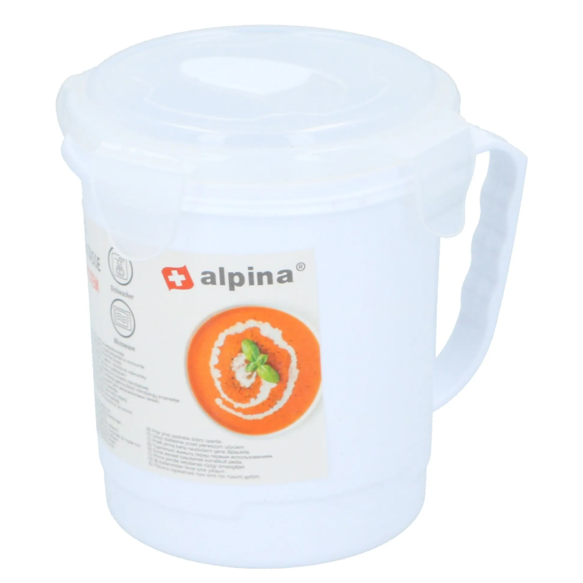 Soepbeker 600ml assorti Alpina
