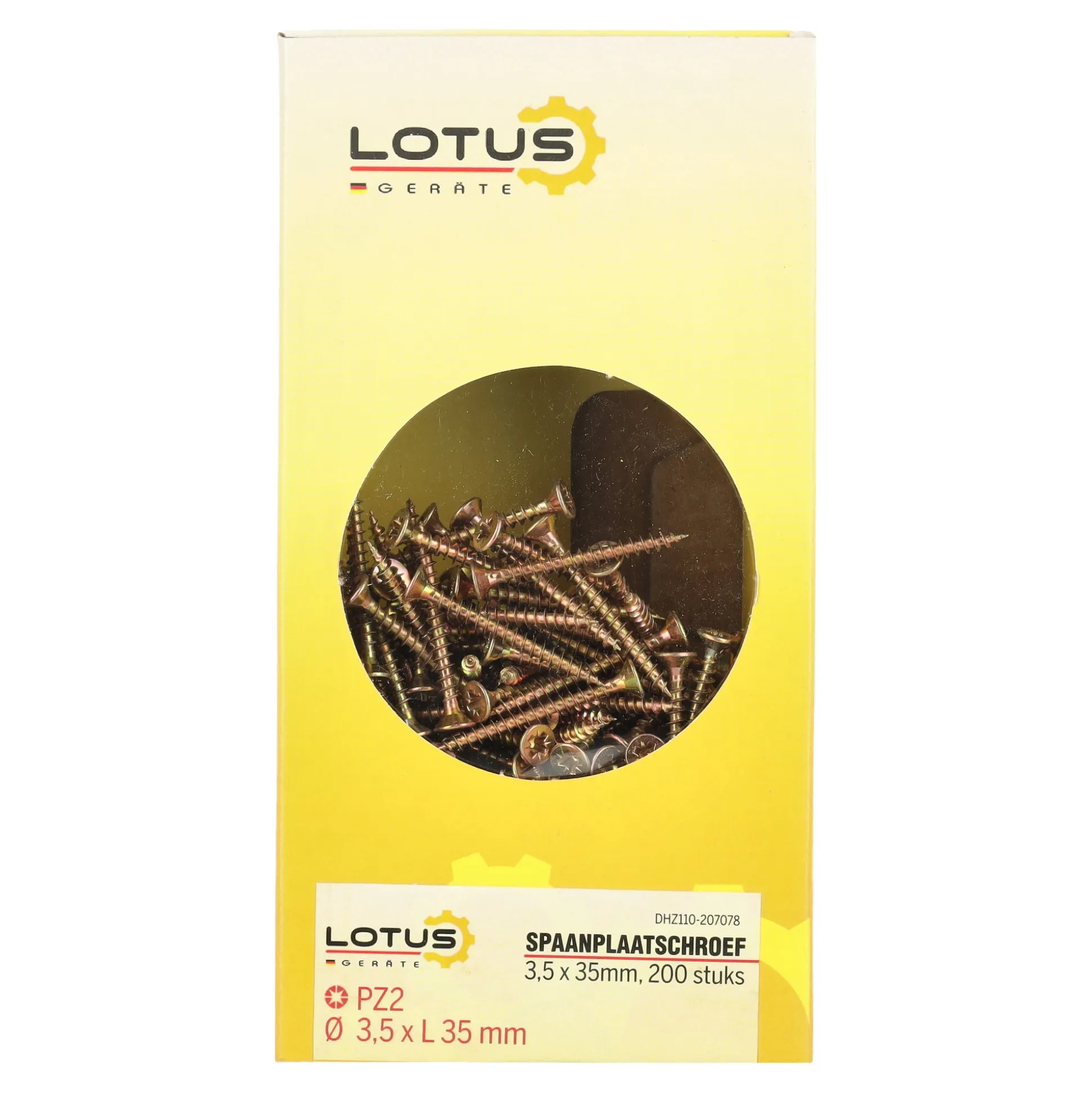 Spaanplaatschroef 3,5 x 35 mm 200st Lotus