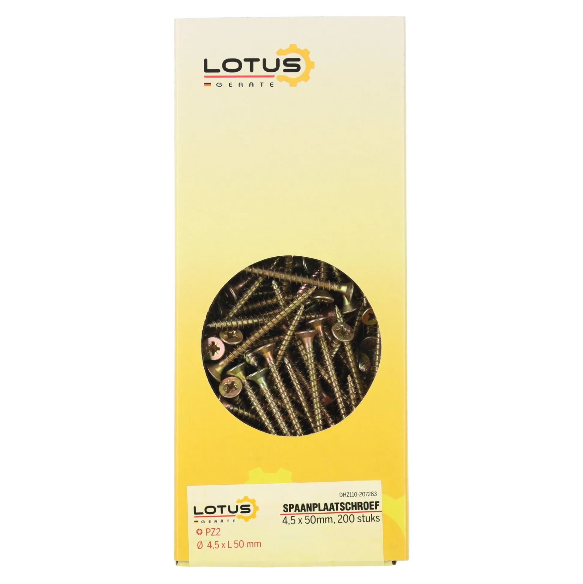 Spaanplaatschroef 4,5 x 50 mm 200st Lotus