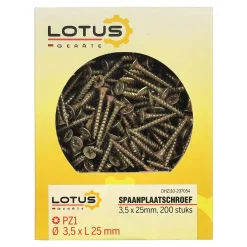 Spaanplaatschroef 3,5 x 25 mm 200st Lotus
