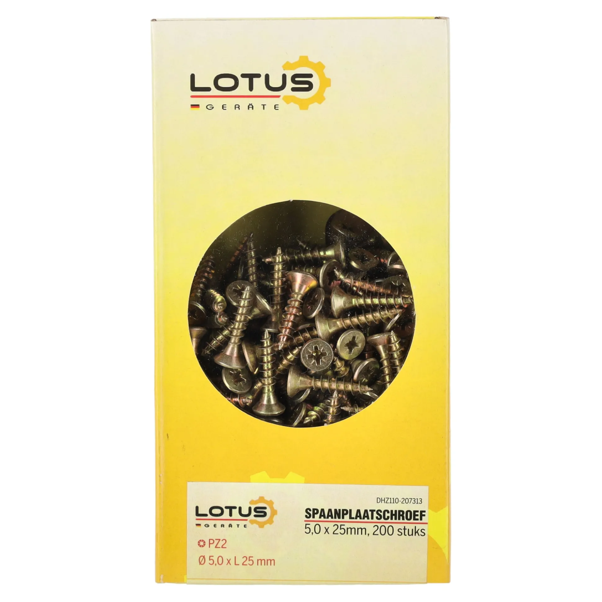 Spaanplaatschroef 5,0 x 25 mm 200st Lotus