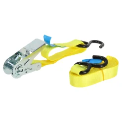 Spanband 25 mm 5 m met ratel en S-haak