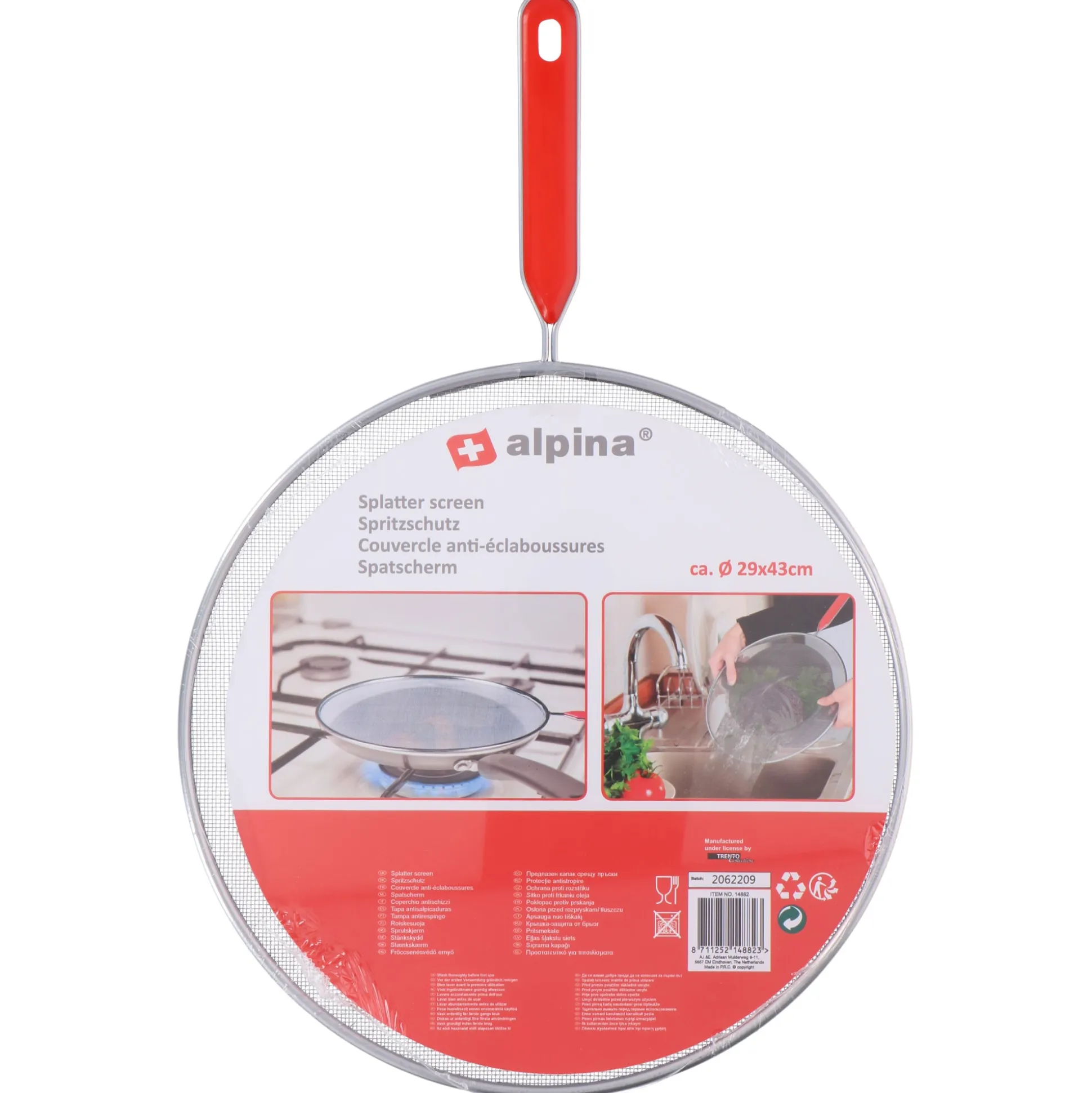 Spatdeksel 29-43 cm Alpina