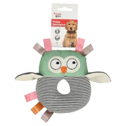 Speelgoed puppy uil groen 16cm Friendly Pet