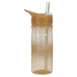 Sportfles glitter gold