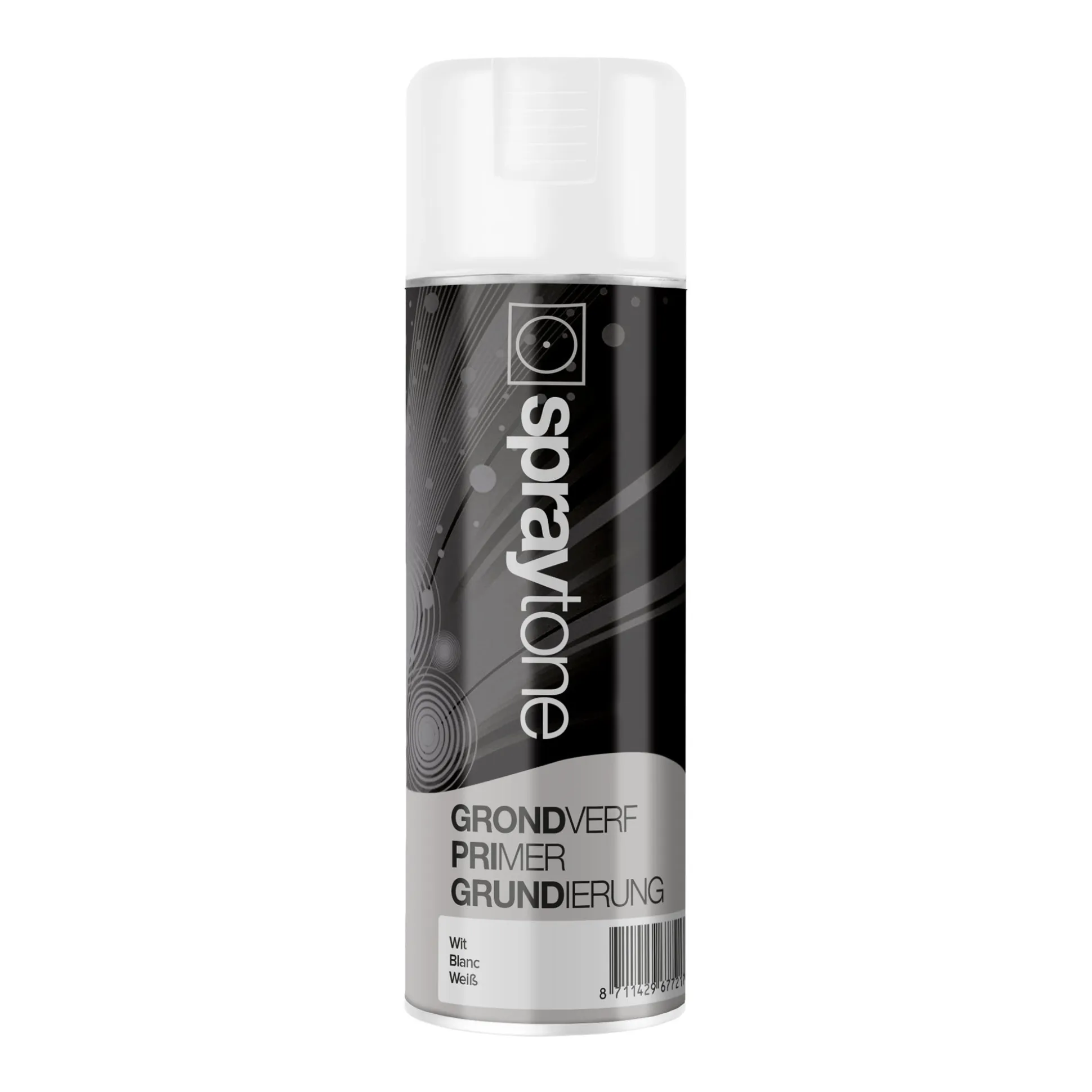 Spuitlak grondverf wit 400ml Sprayton