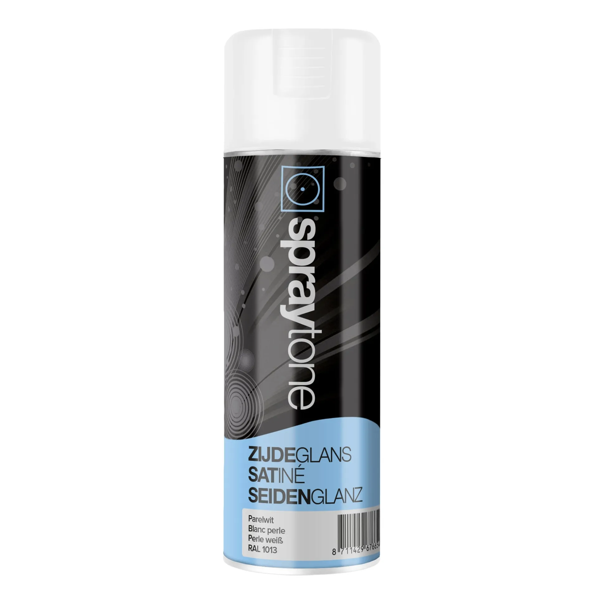 Spuitlak zijdeglans parelwit RAL1013 400ml Sprayton