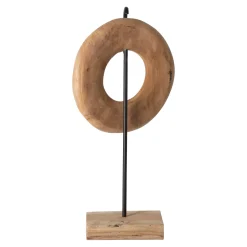 Staander teak circel 44 cm naturel