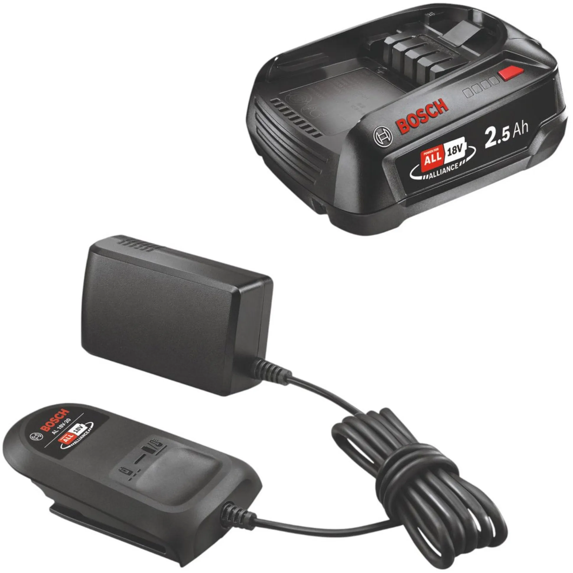 Startset Baretool lader met 18V 2,5Ah accu Bosch