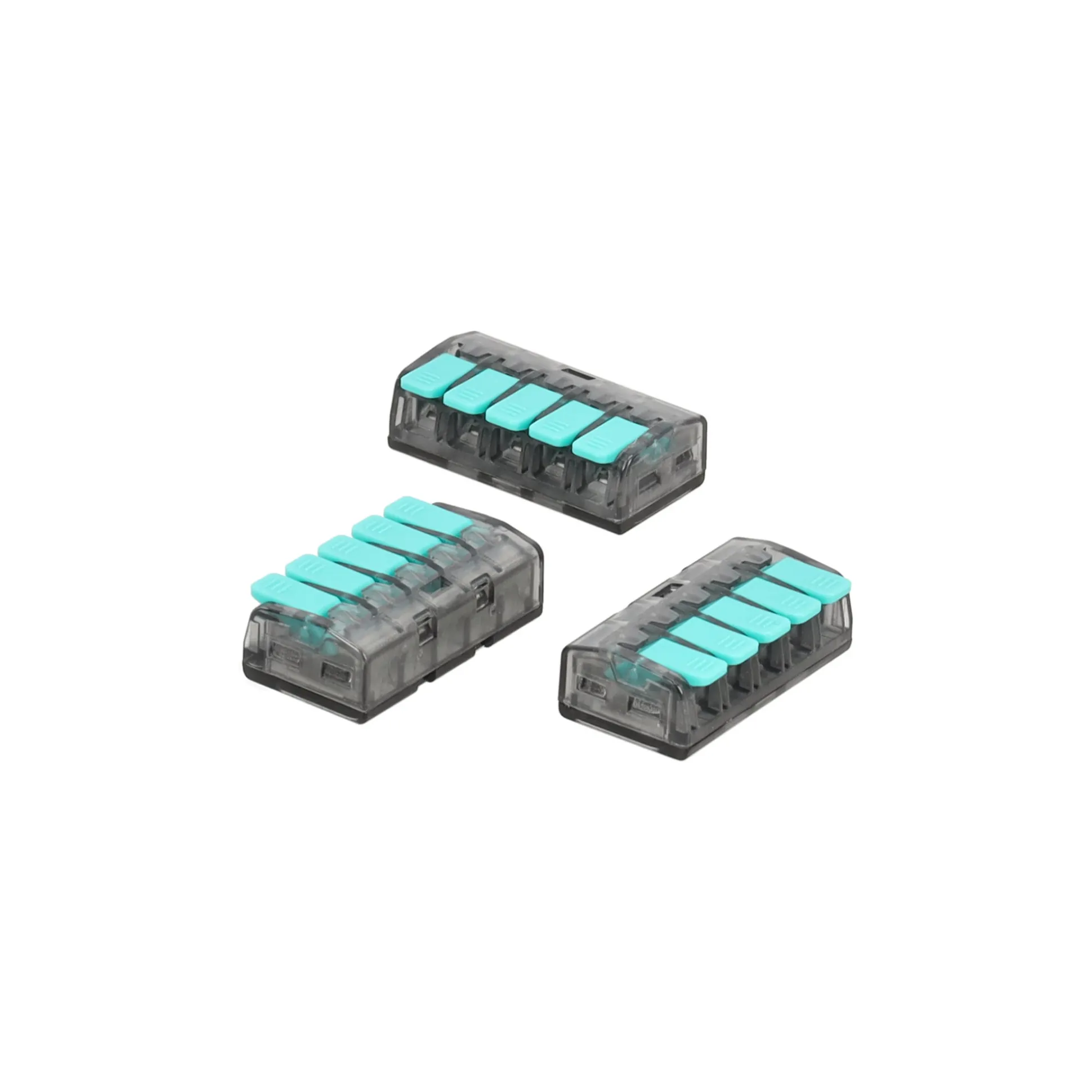 Steekklem hendel blauw 5x0.5x4mm 10st