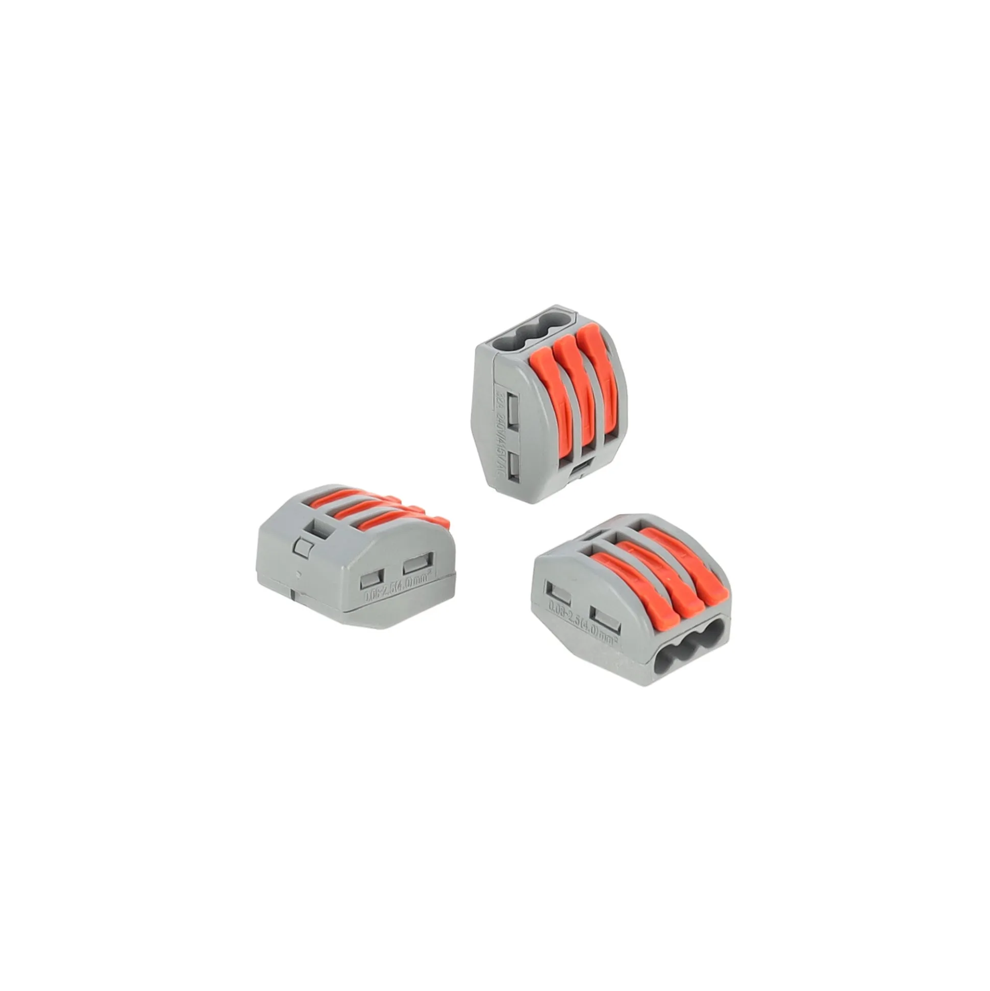 Steekklem hendel oranje 3x0.5x4mm 10st