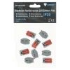 Steekklem hendel oranje 2x0.5x4mm 10st