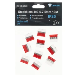 Steekklem 4x0.5-2.5mm 10st