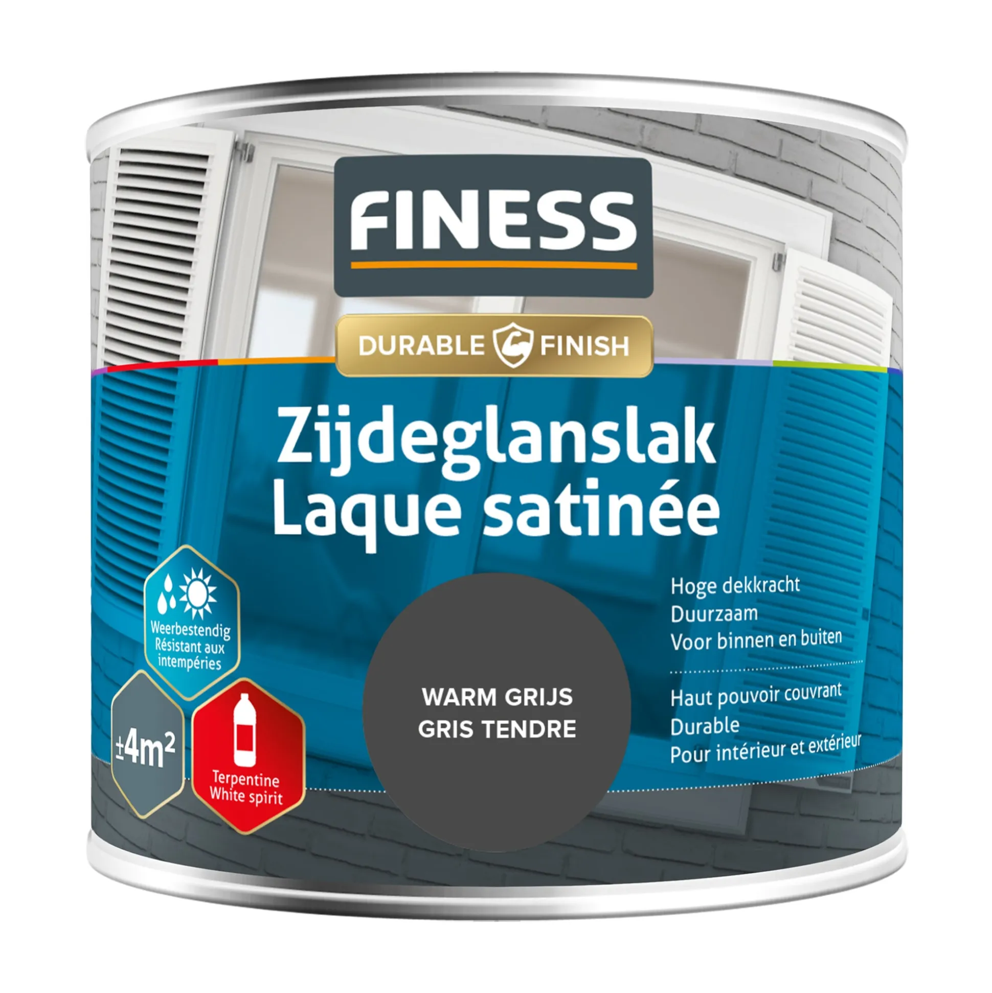 Steigerhoutbeits whitewash 2.5L Finess