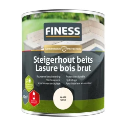 Steigerhoutbeits whitewash 750ml Finess