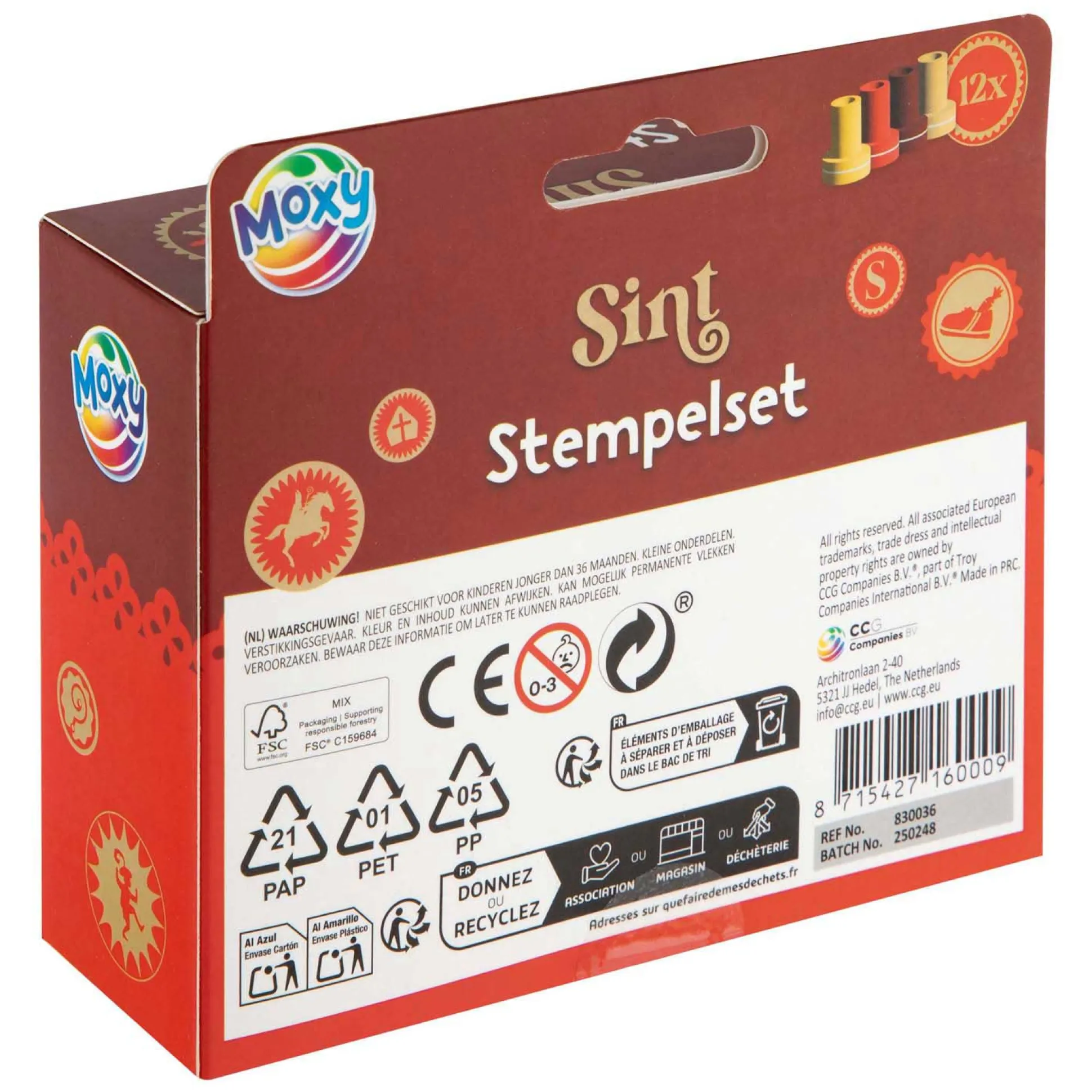 Stempels 12st. Sint
