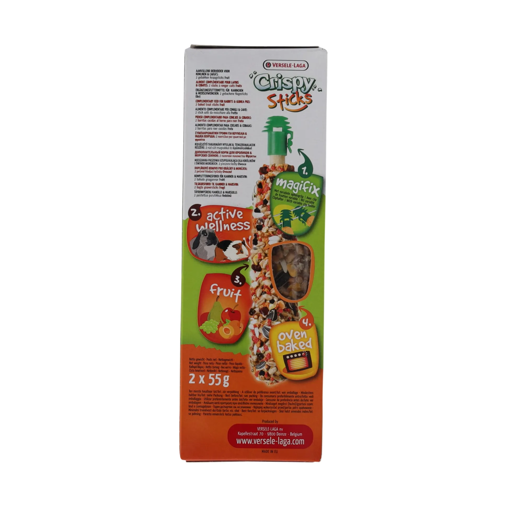 Stick knaagdier honing+fruit 2st