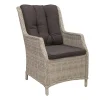 Stoel Manuli white grey met kussen