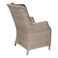 Stoel Manuli white grey met kussen