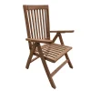 Stoel met 5 standen Femke, 7 latten, teak