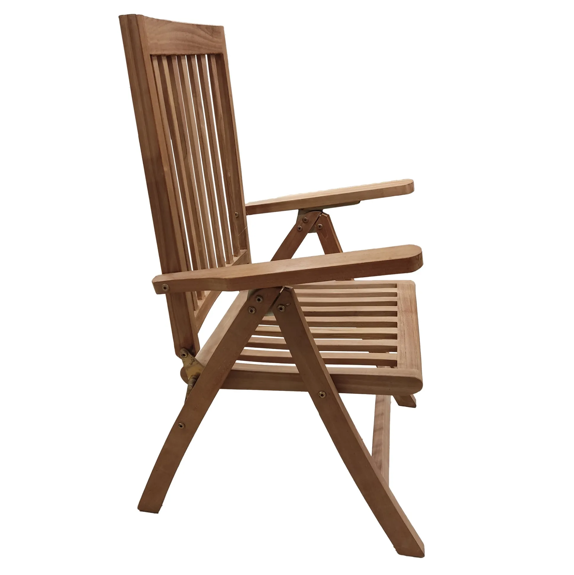 Stoel met 5 standen Femke, 7 latten, teak