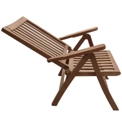 Stoel met 5 standen Femke, 7 latten, teak