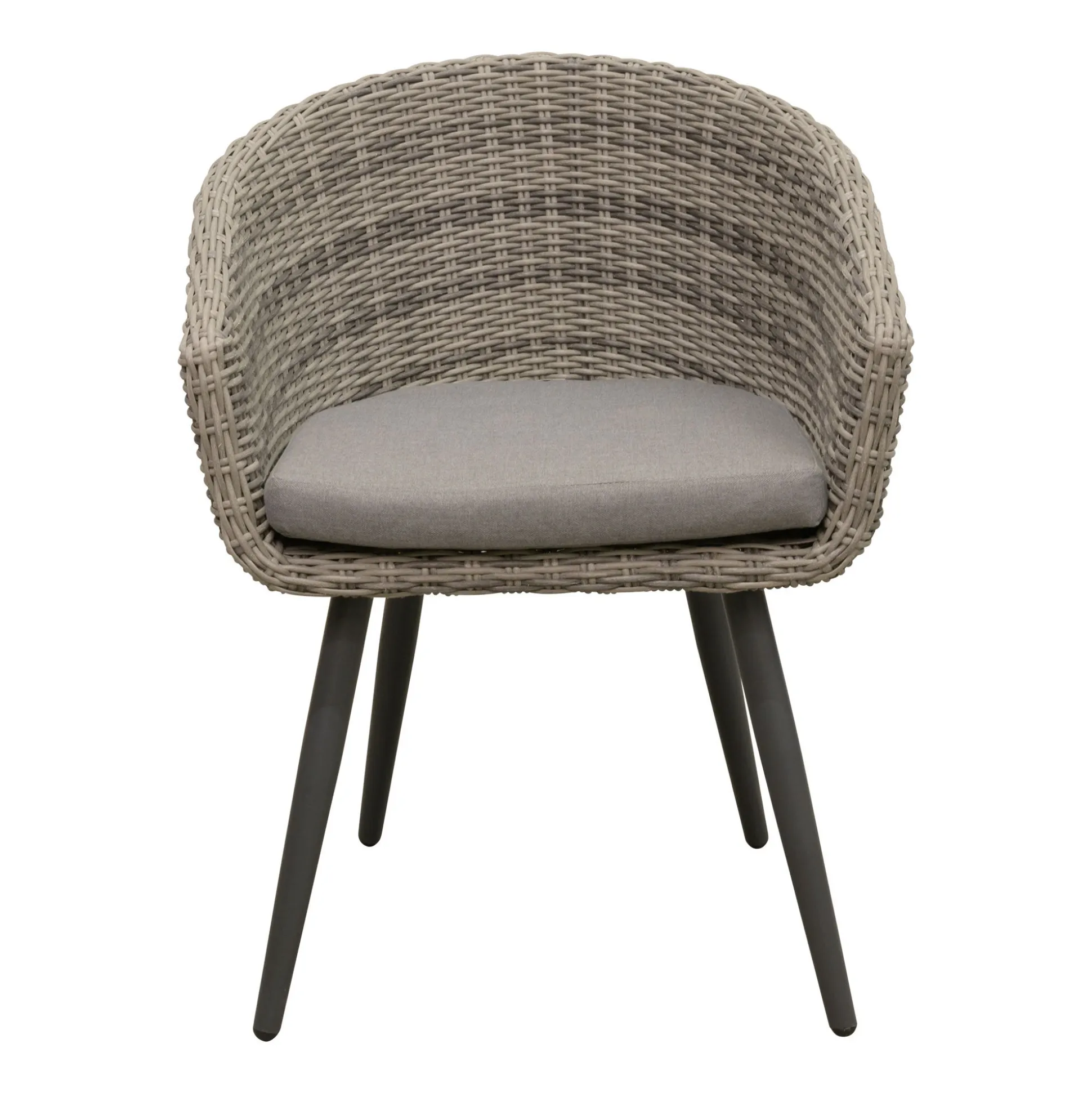 Stoel Pastura white grey met kussen