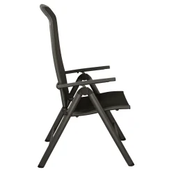 Stoel 8-st Balgano antra metal/zwart