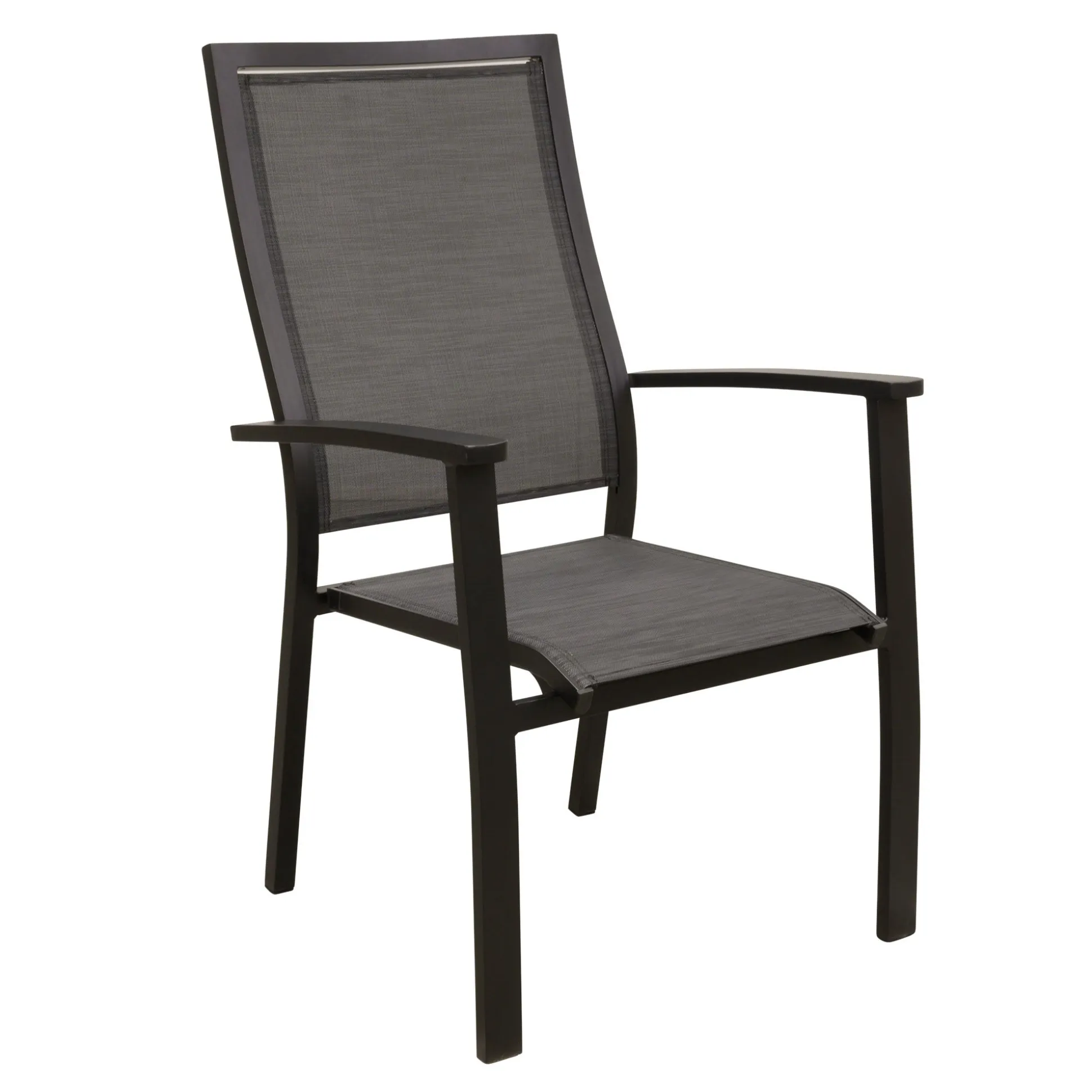 Stoel stapel Casera zwart/antra