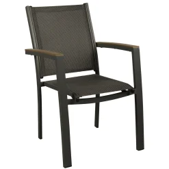 Stoel stapel Sangro Antraciet Bois le Duc