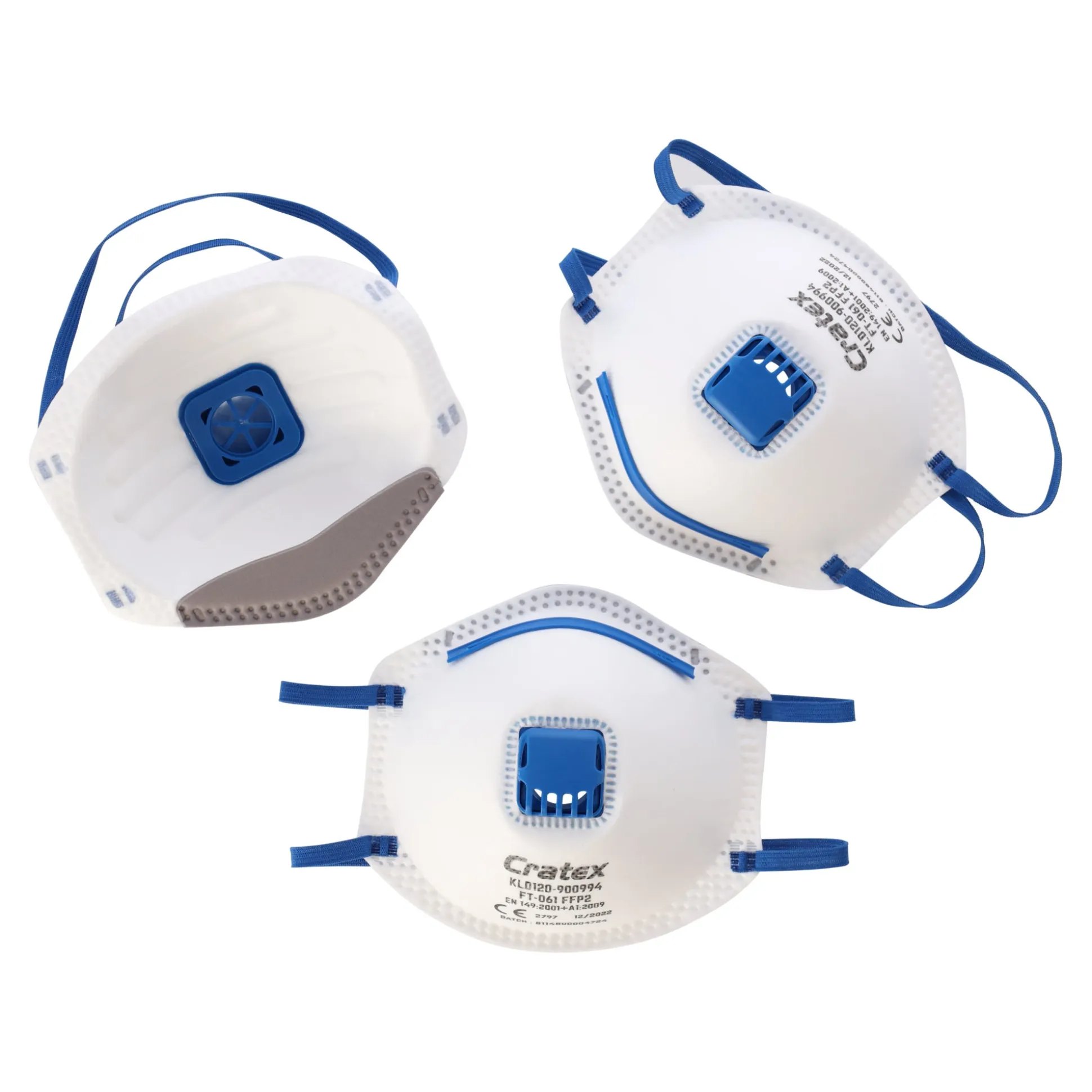 Stofmasker met ventiel FFP2 3 pak
