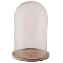 Stolp glas met voet 17 x 25 cm