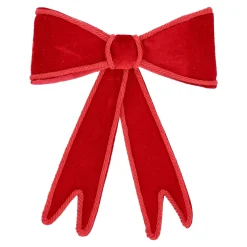 Strik fluweel rood 22cm