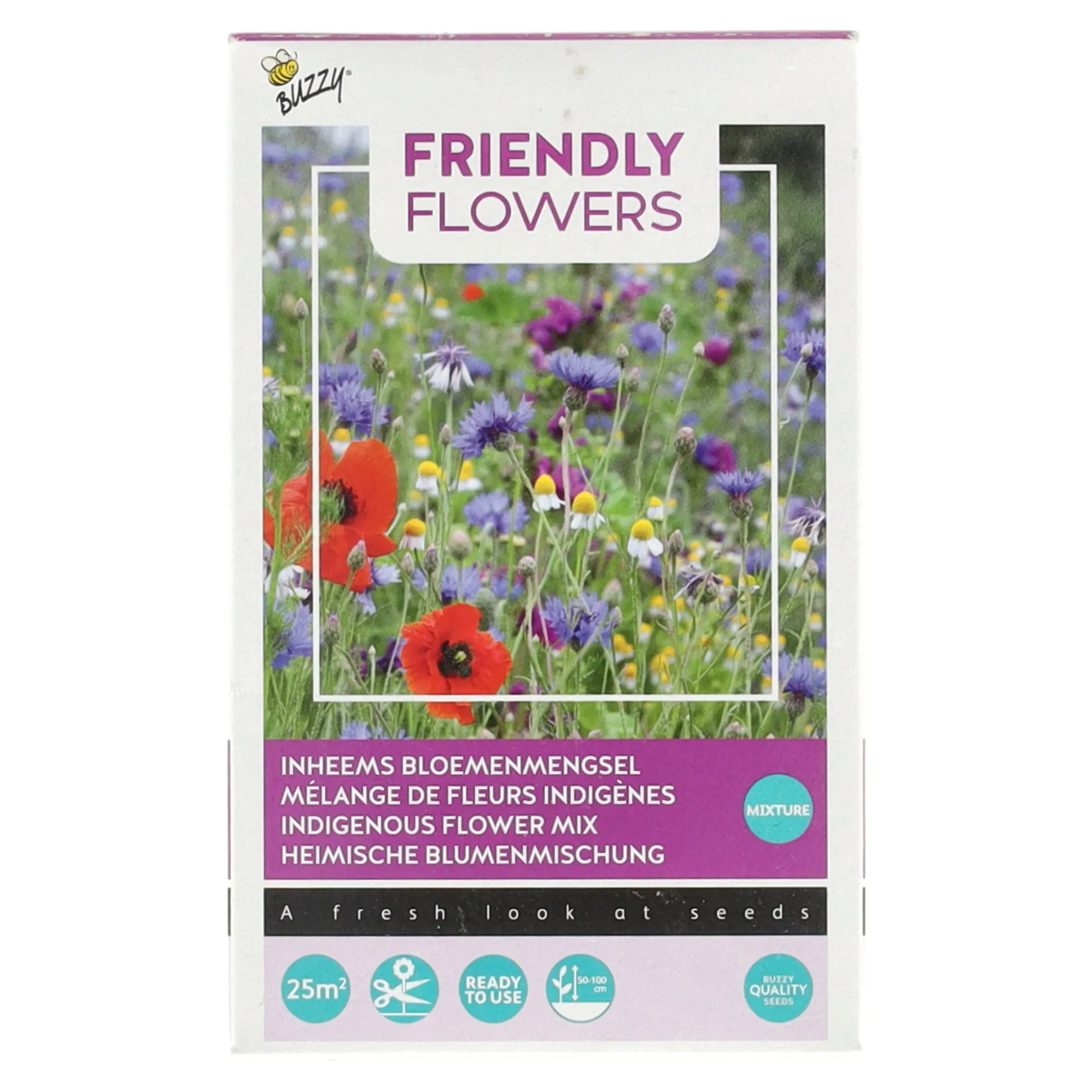 Strooidoosje Friendly Flowers inheems Buzzy