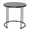 Tafel bijzet Nemi 35cm antraciet