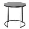 Tafel bijzet Nemi 45cm antraciet